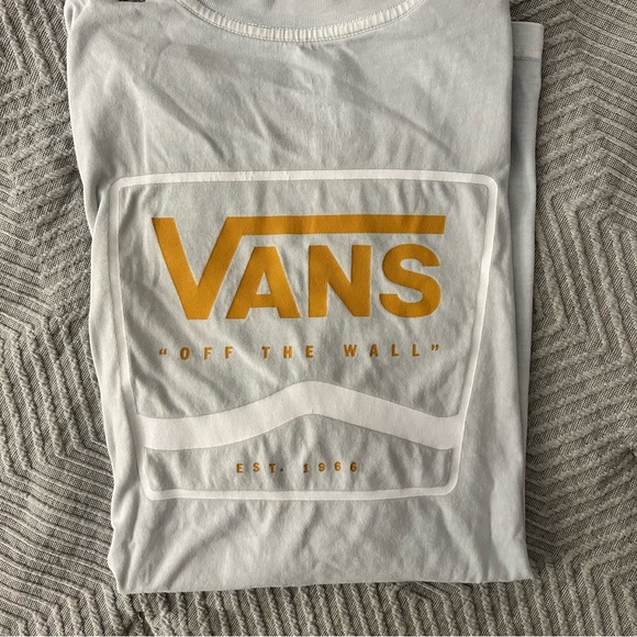 Vans Tops - VANS - Baby blue t-shirt size M